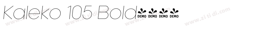 Kaleko 105 Bold字体转换